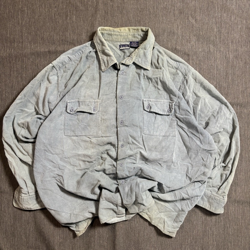 b.u.m. Equipment blueish grey button up shirt - 2XL